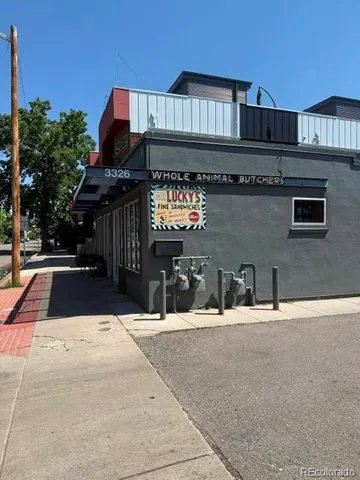 a view of building with front door