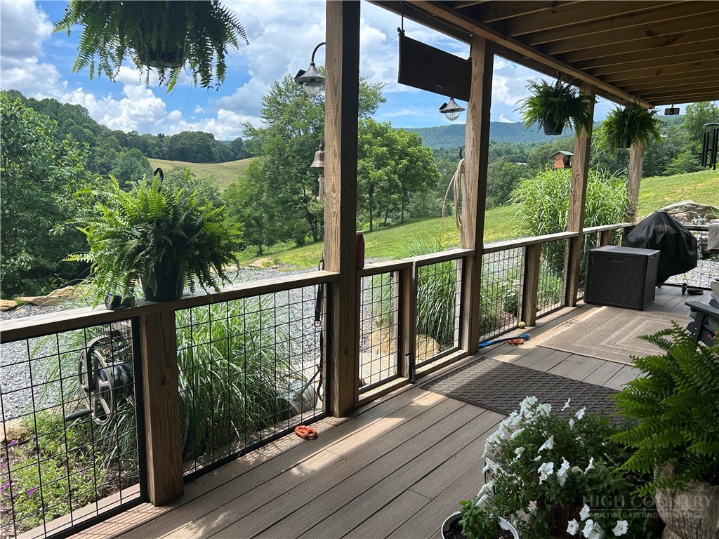 509 Grant Houck Road Todd, NC 28684 - Photo 3 of 43 a view of a balcony with lake view