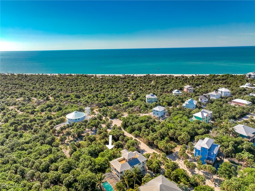 751 Rum Road Captiva, FL 33924 - Photo 14 of 29 an aerial view of a houses with a lake view