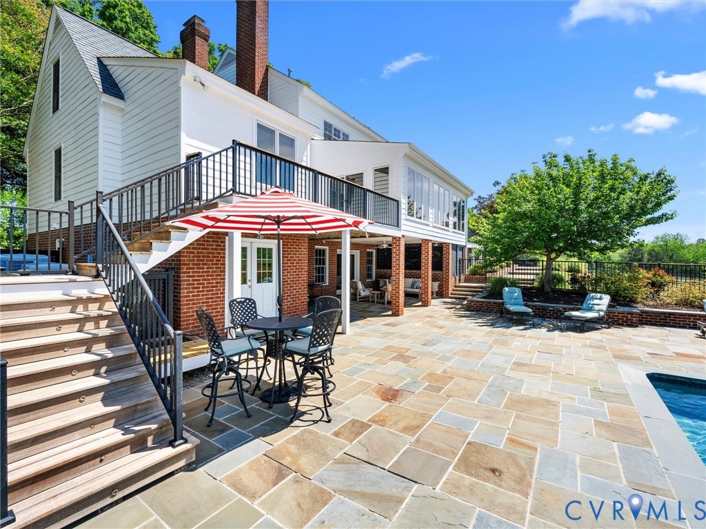 1887 Sheppard Town Road Crozier, VA 23039 - Photo 59 of 98 Easy Access from Deck to Pool Patio