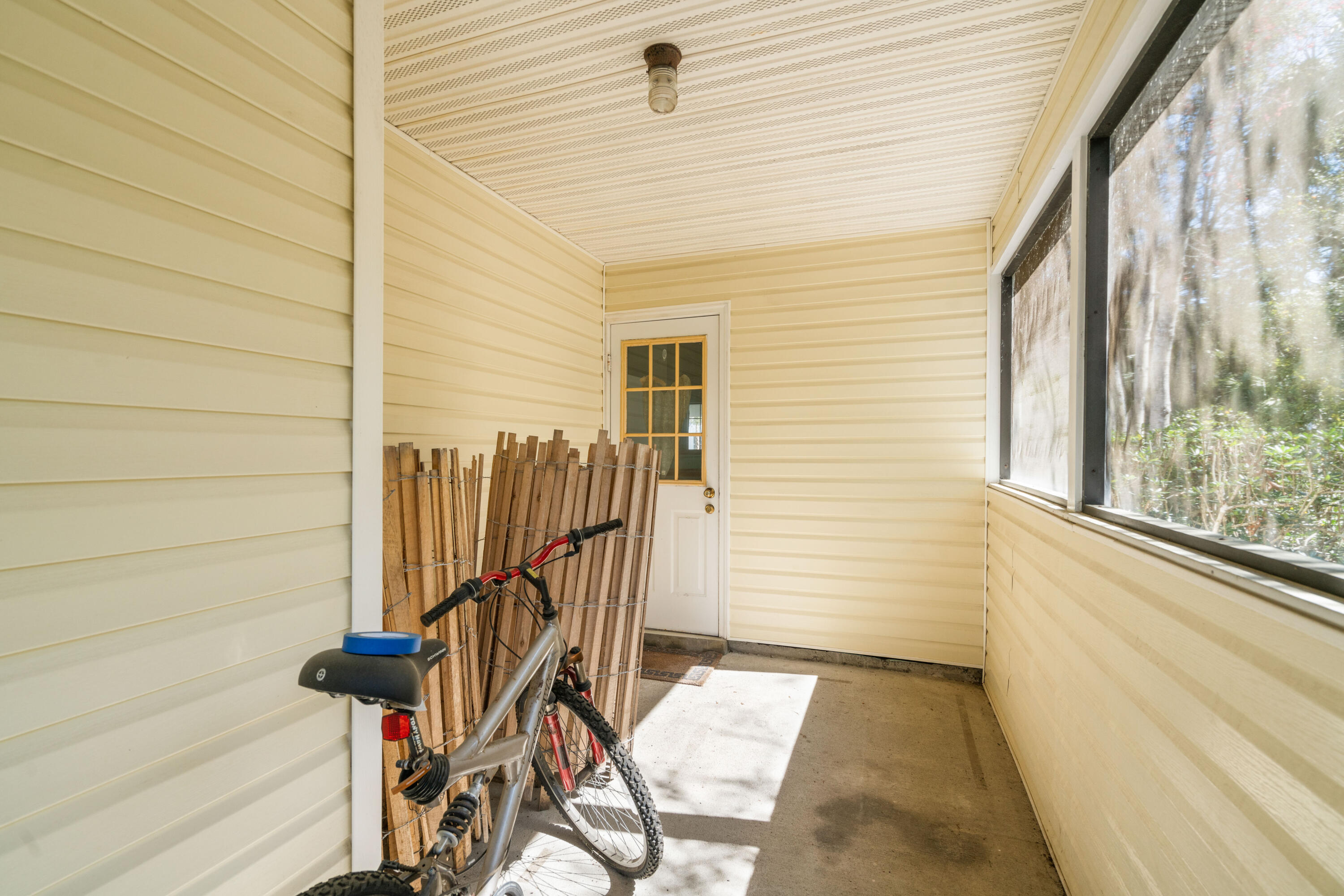 465 Seacrest Drive Inlet Beach, FL 32461 - Photo 38 of 47 a view of balcony with wooden floor and stairs