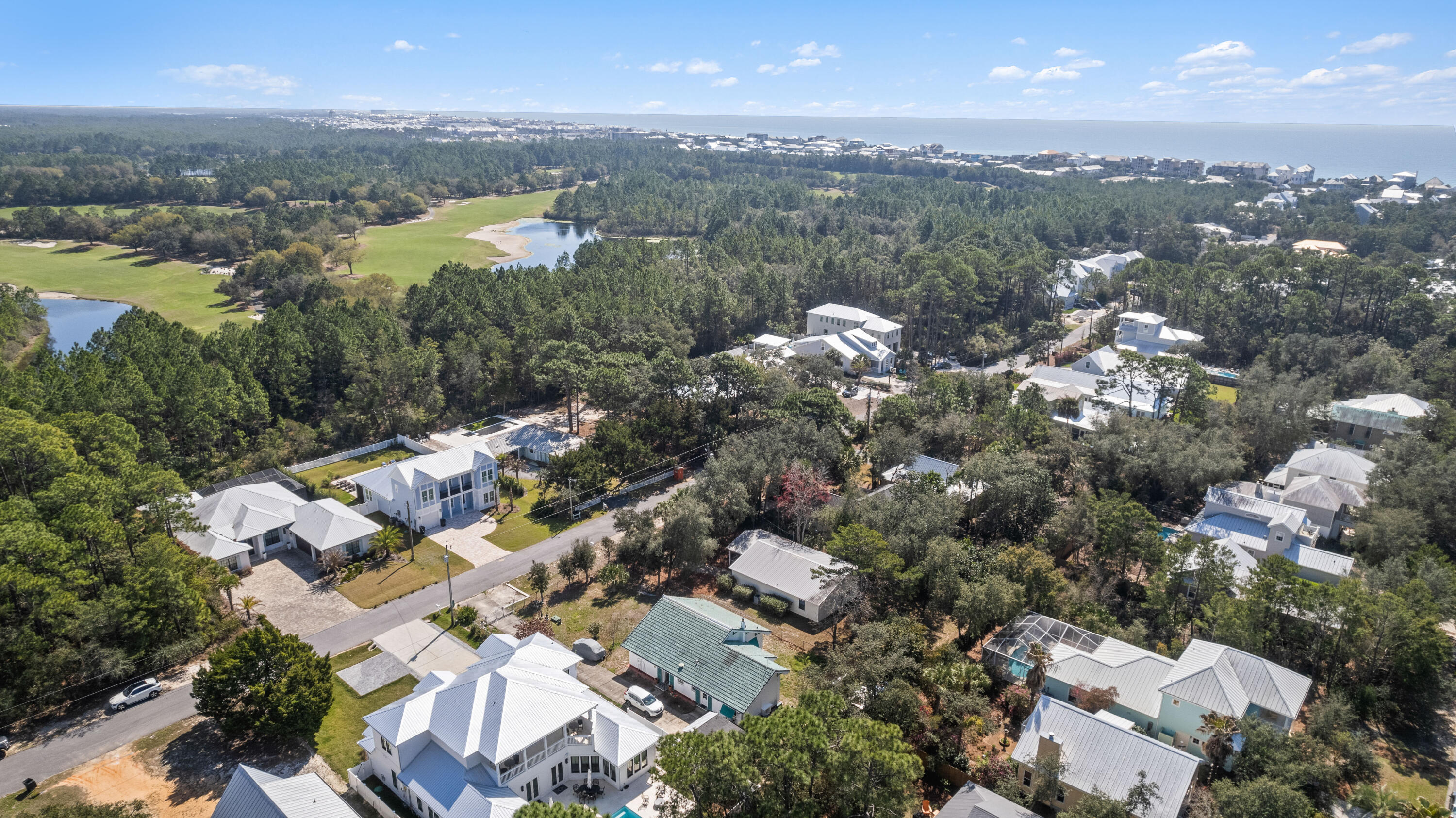 465 Seacrest Drive Inlet Beach, FL 32461 - Photo 46 of 47 an aerial view of a city with lots of residential buildings