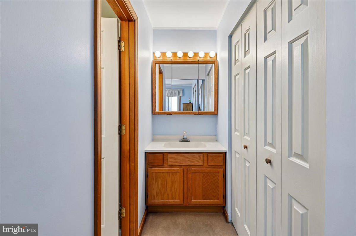 705 Marshall Manor Drive Silver Spring, MD 20905 - Photo 20 of 54 a bathroom with a sink and a mirror