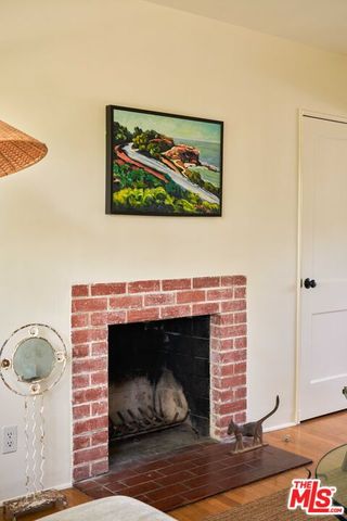 a closeup of a fireplace