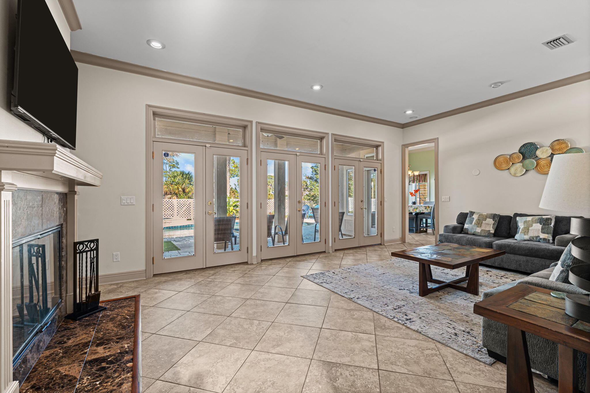 322 Wahoo Road Panama City Beach, FL 32408 - Photo 8 of 38 French Doors Leading to Lanai!