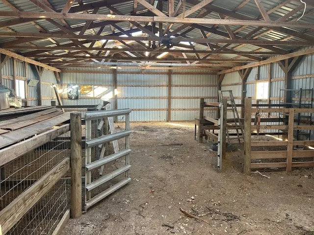 a view of a storage room