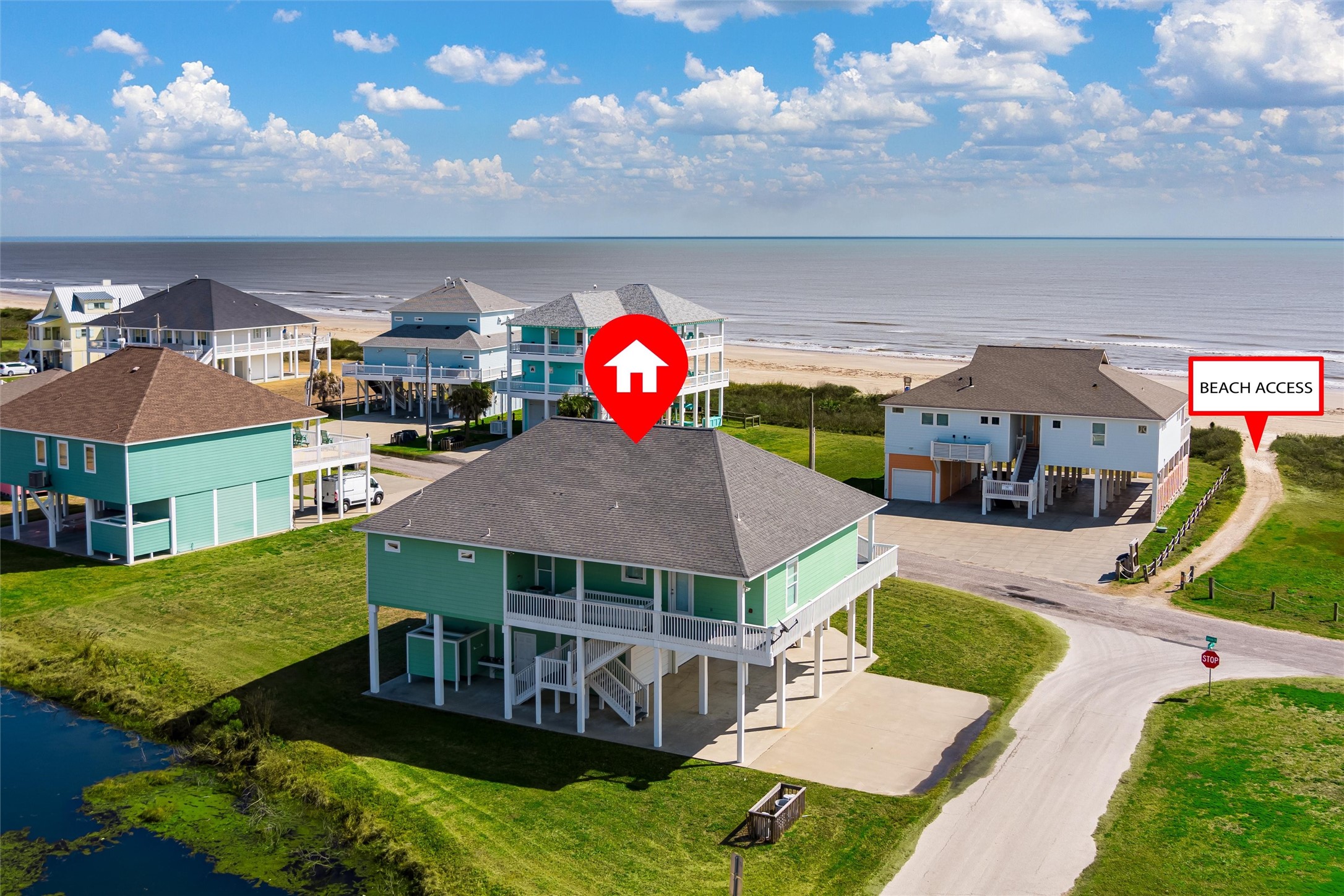 3125 James Street Crystal Beach, TX 77650 - Photo 2 of 45 a view of a house with a big yard