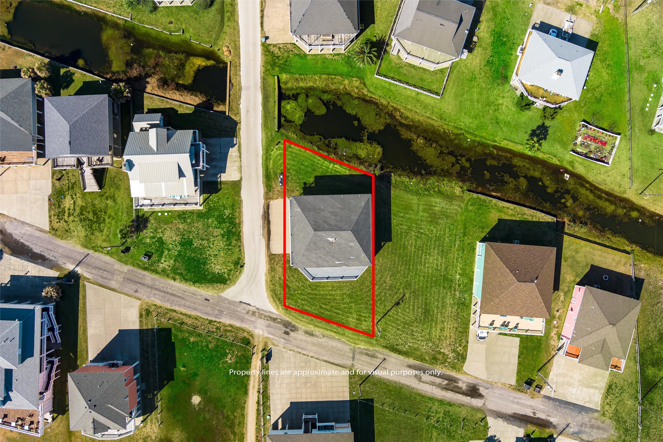 3125 James Street Crystal Beach, TX 77650 - Photo 6 of 45 an aerial view of residential houses and outdoor space