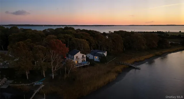 a view of city and a lake