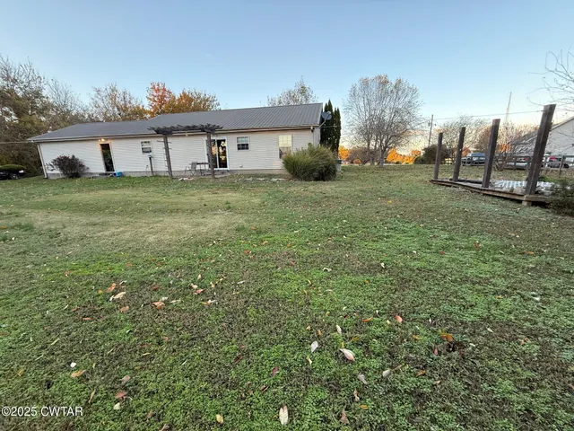 a house view with a garden space
