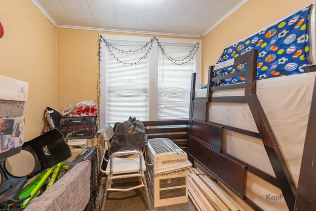 a living room with furniture and a couch