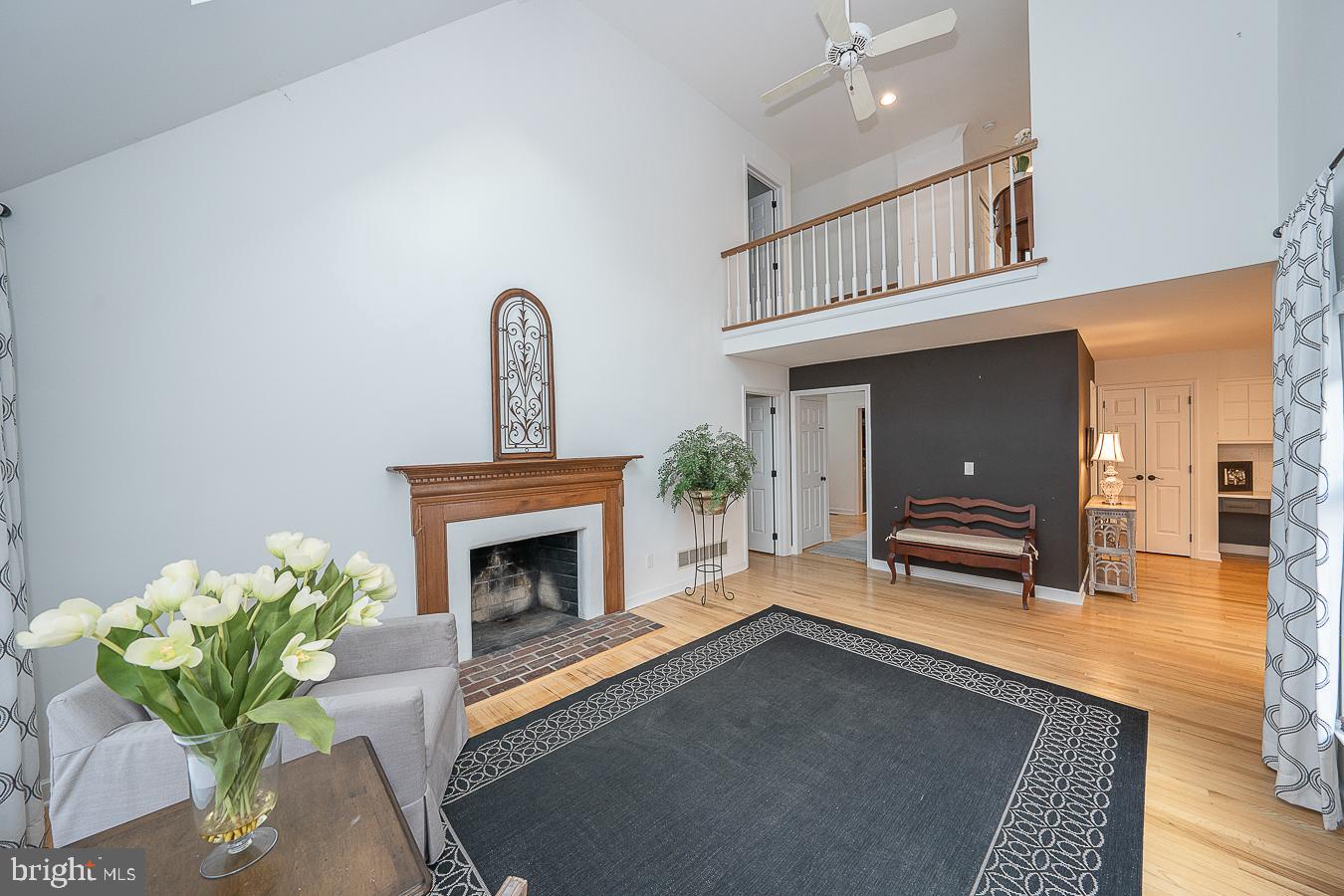 403 Chester Road Devon, PA 19333 - Photo 13 of 35 Family room - balcony from 2nd fl