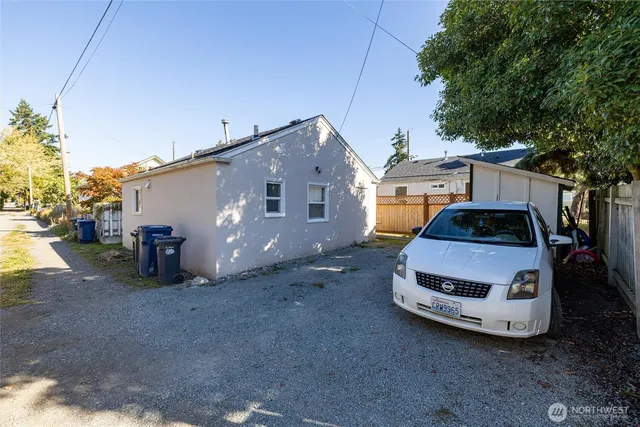 a car parked in garage