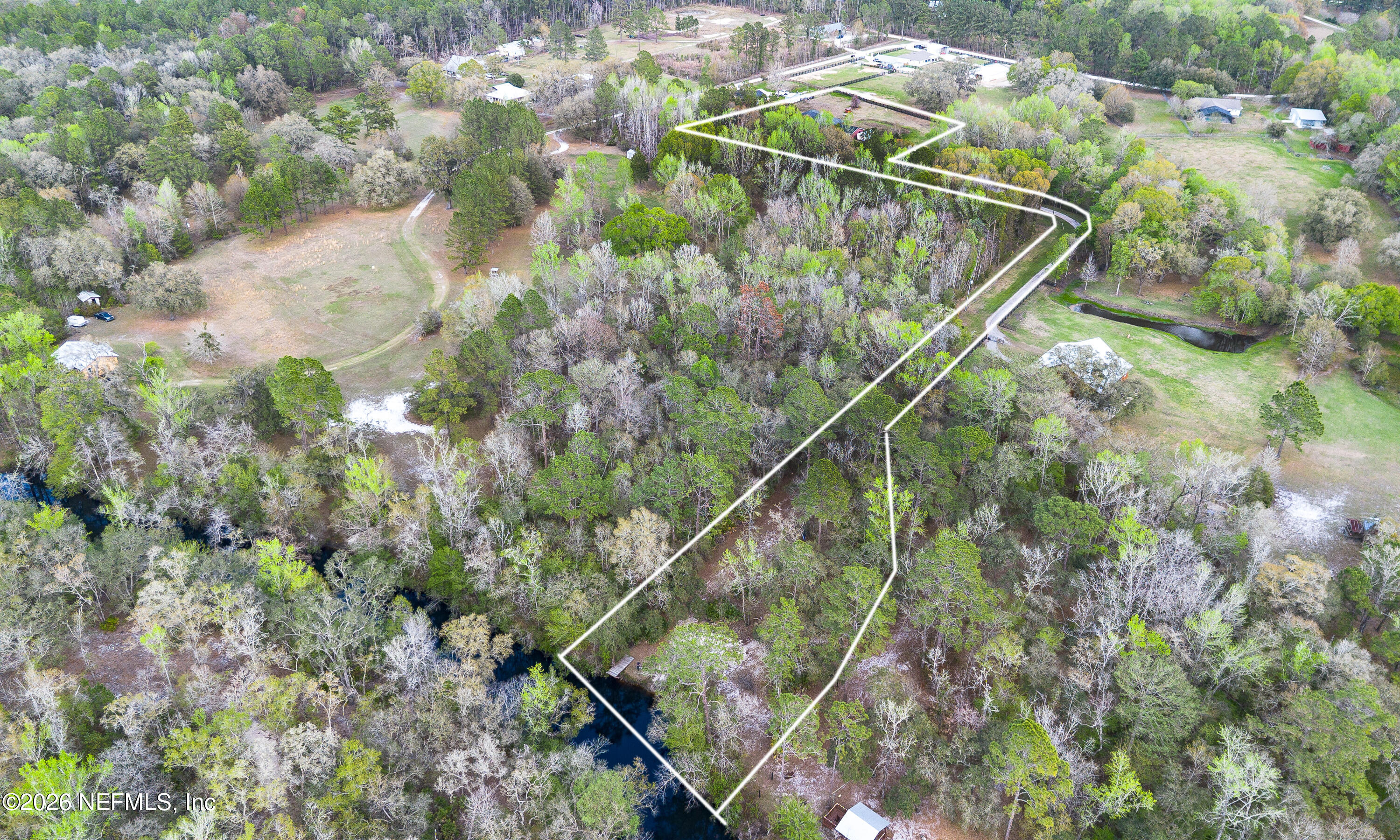 4333 Hawk Haven Road Middleburg, FL 32068 - Photo 3 of 51 Lot lines to the Creek