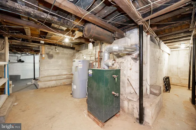 a view of a room with wooden walls