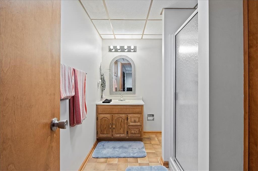 205 Constance Drive McKees Rocks, PA 15136 - Photo 20 of 25 a bathroom with a sink and mirror with shower