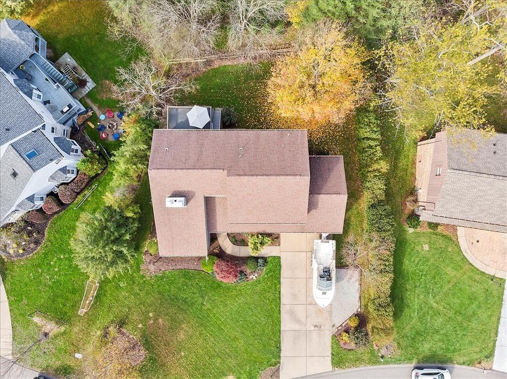 205 Constance Drive McKees Rocks, PA 15136 - Photo 3 of 25 an aerial view of a house with a garden and trees
