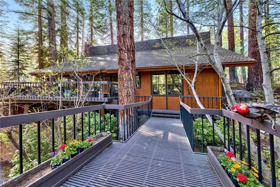 a view of swimming pool from a balcony