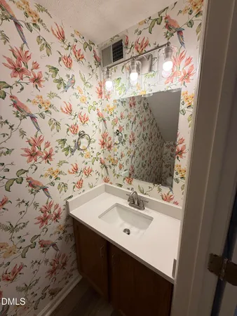 a view of a hallway with closet