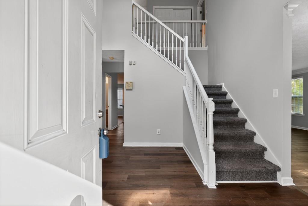 3737 Waldrop Road Decatur, GA 30034 - Photo 13 of 28 a view of entryway and hall with wooden floor