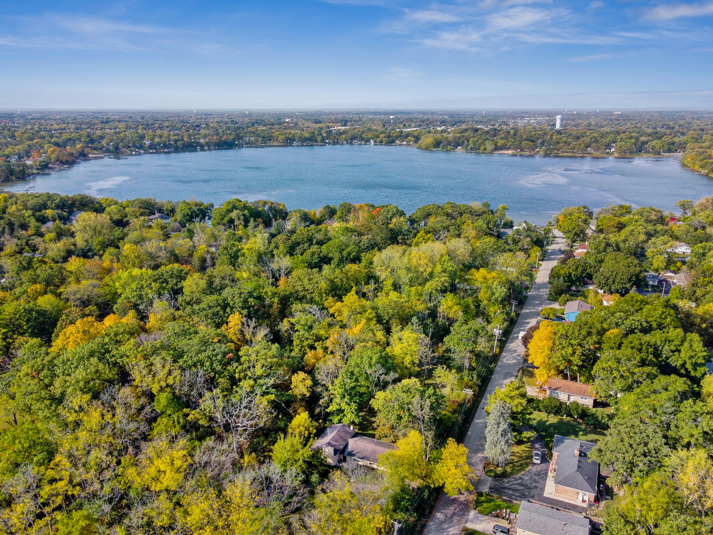 1068 North Hainesville Road Round Lake, IL 60073 - Photo 26 of 31 an aerial view of a house with a yard