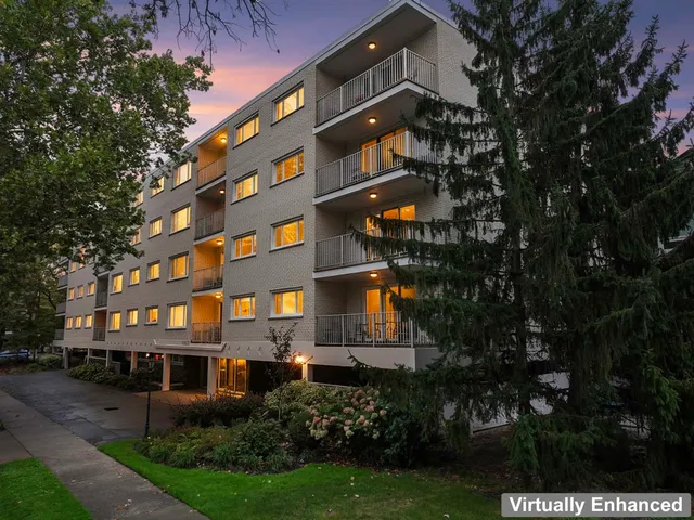 a view of building with yard