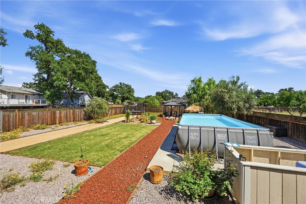 18650 Horseshoe Road Hidden Valley Lake, CA 95467 - Photo 3 of 26 a view of a backyard with swimming pool