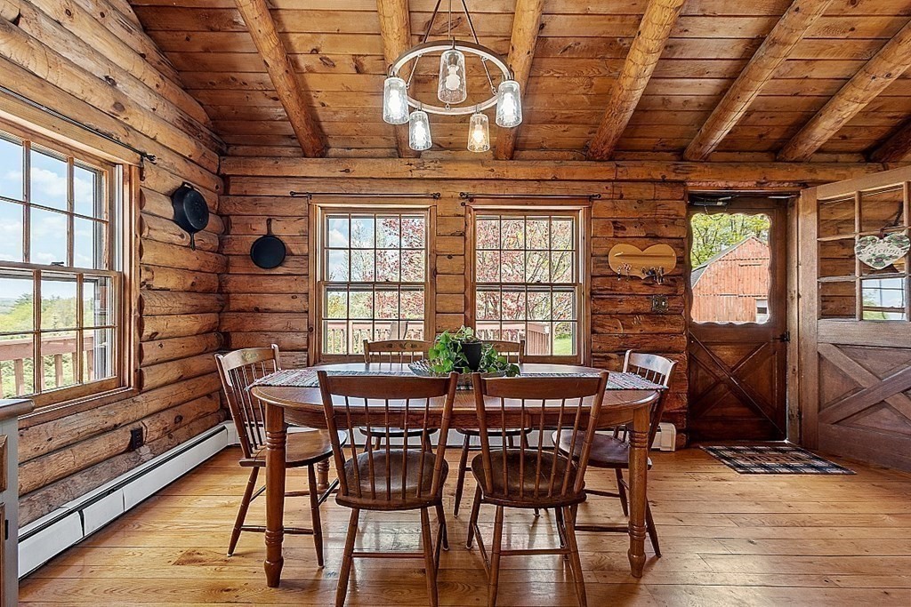 115 Gray Road Templeton, MA 01468 - Photo 18 of 40 a view of a dining room with furniture window and wooden floor