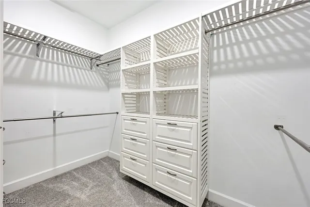 a view of closet area