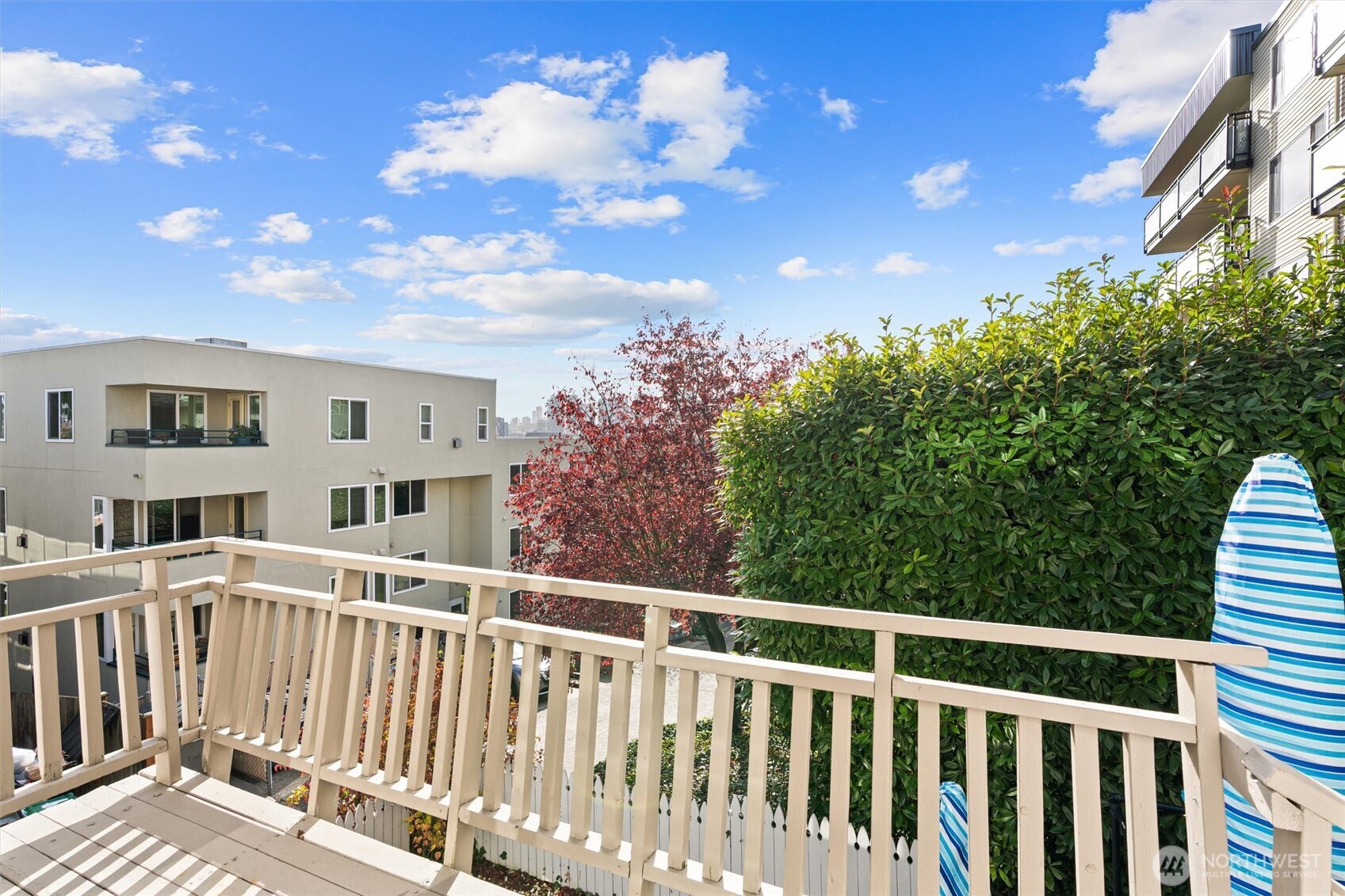 561 Lee Street Seattle, WA 98109 - Photo 23 of 40 a view of a balcony with an outdoor space
