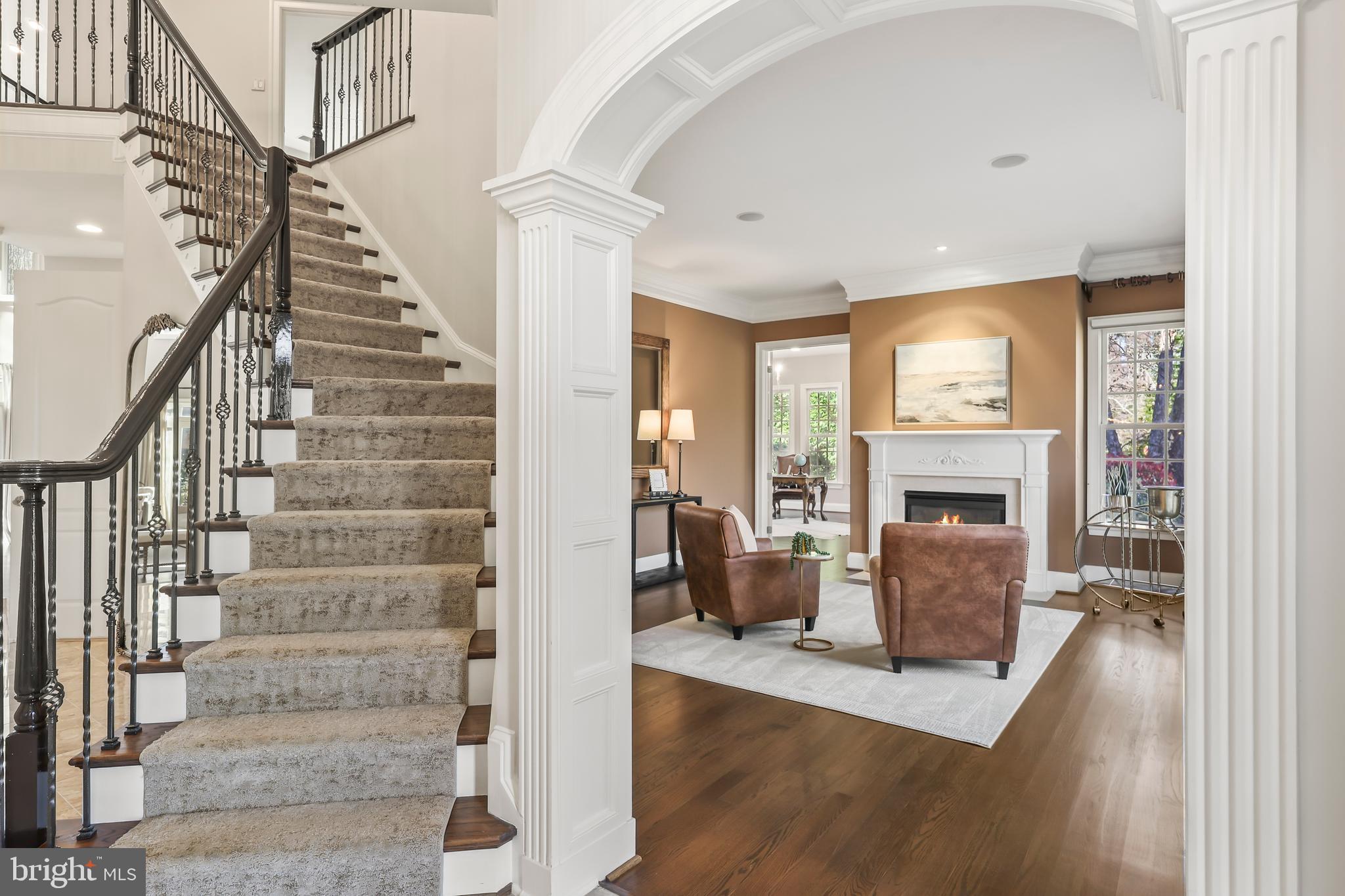 8340 Springhaven Garden Lane McLean, VA 22102 - Photo 4 of 76 a view of entryway and hall with wooden floor