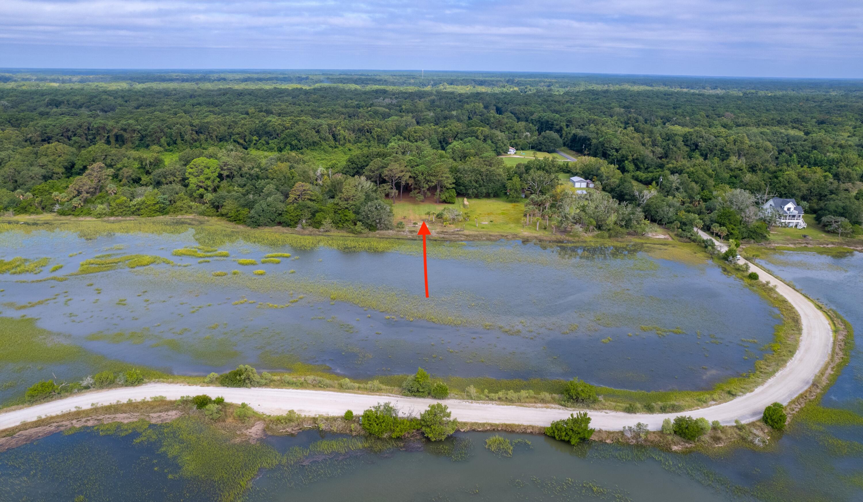 7783 Legare Road Edisto Island, SC 29438 - Photo 20 of 22 Directional aerial from ocean