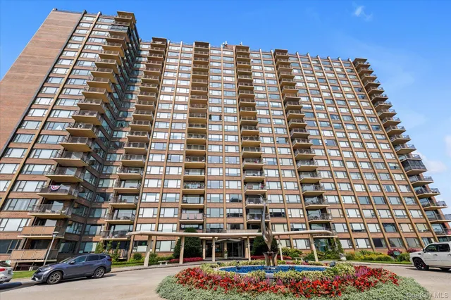 a front view of a building