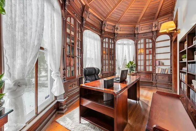 a view of balcony with city view