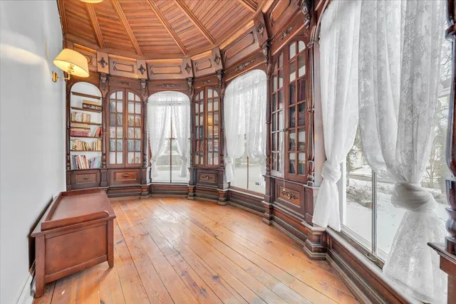 a view of front door with lounge chair