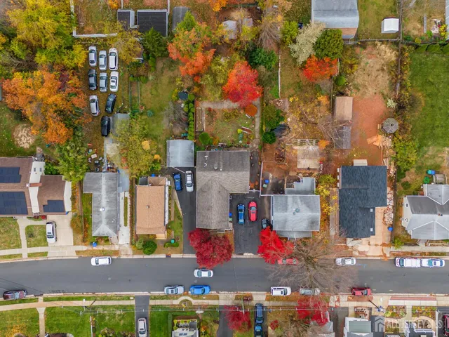 front view of houses with yard