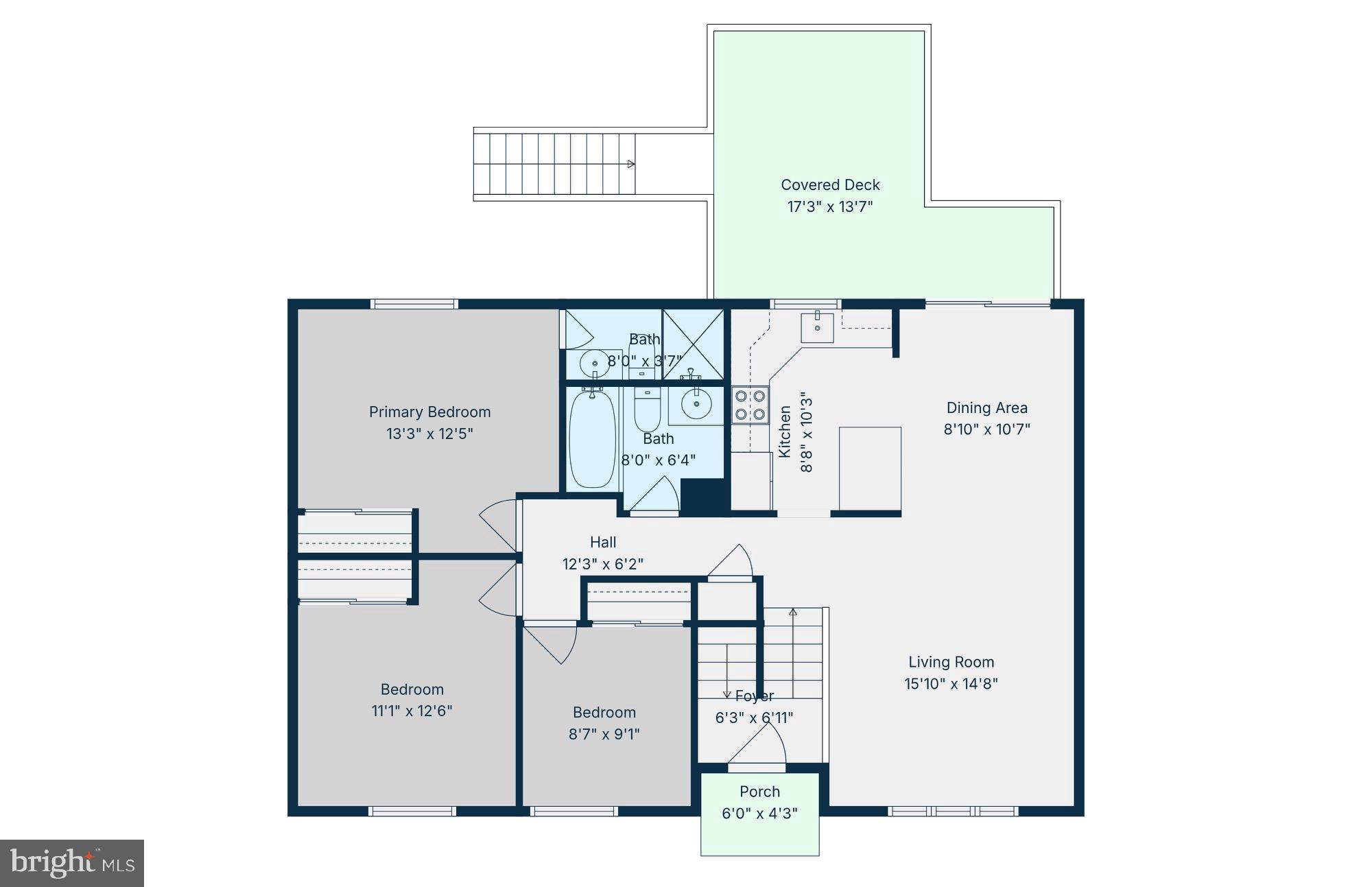 8463 Yellow Leaf Court Springfield, VA 22153 - Photo 32 of 34 Main Level Floorplan