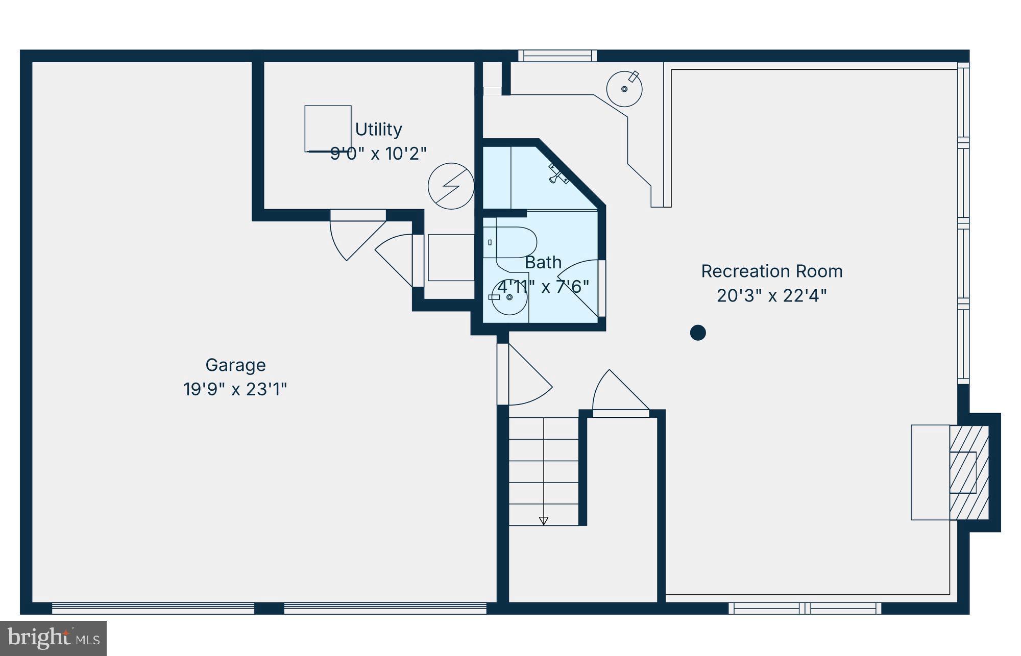 8463 Yellow Leaf Court Springfield, VA 22153 - Photo 33 of 34 Lower Level Floorplan