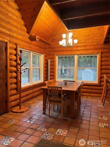 a view of a porch with furniture
