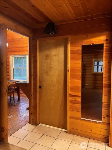 a view of front door of house