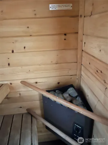 a close view of closet