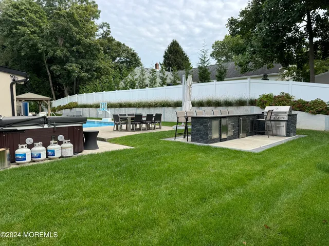 a view of a garden with plants