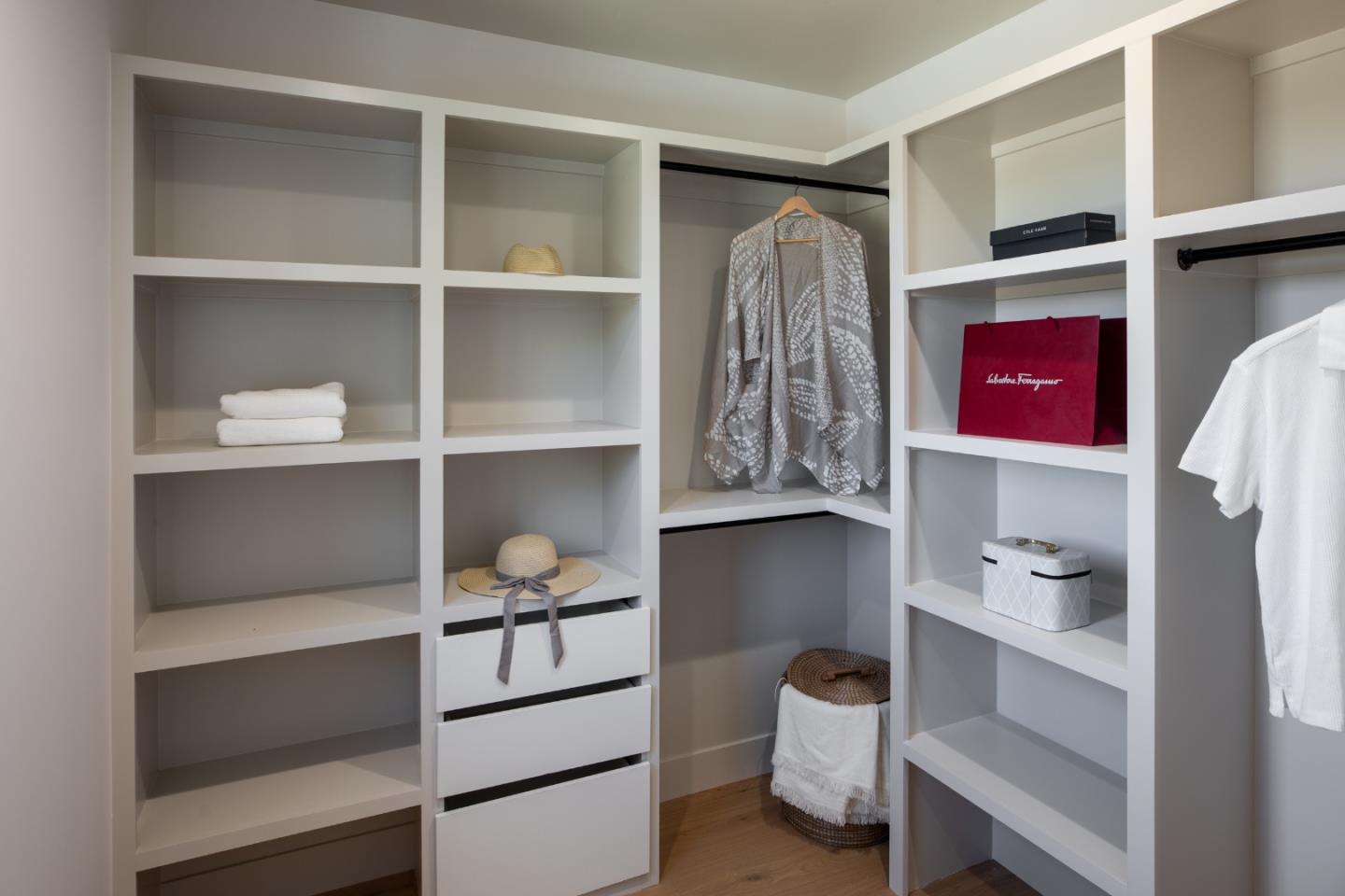 813 Bay Road Menlo Park, CA 94025 - Photo 13 of 23 a room with a closet and wooden floor