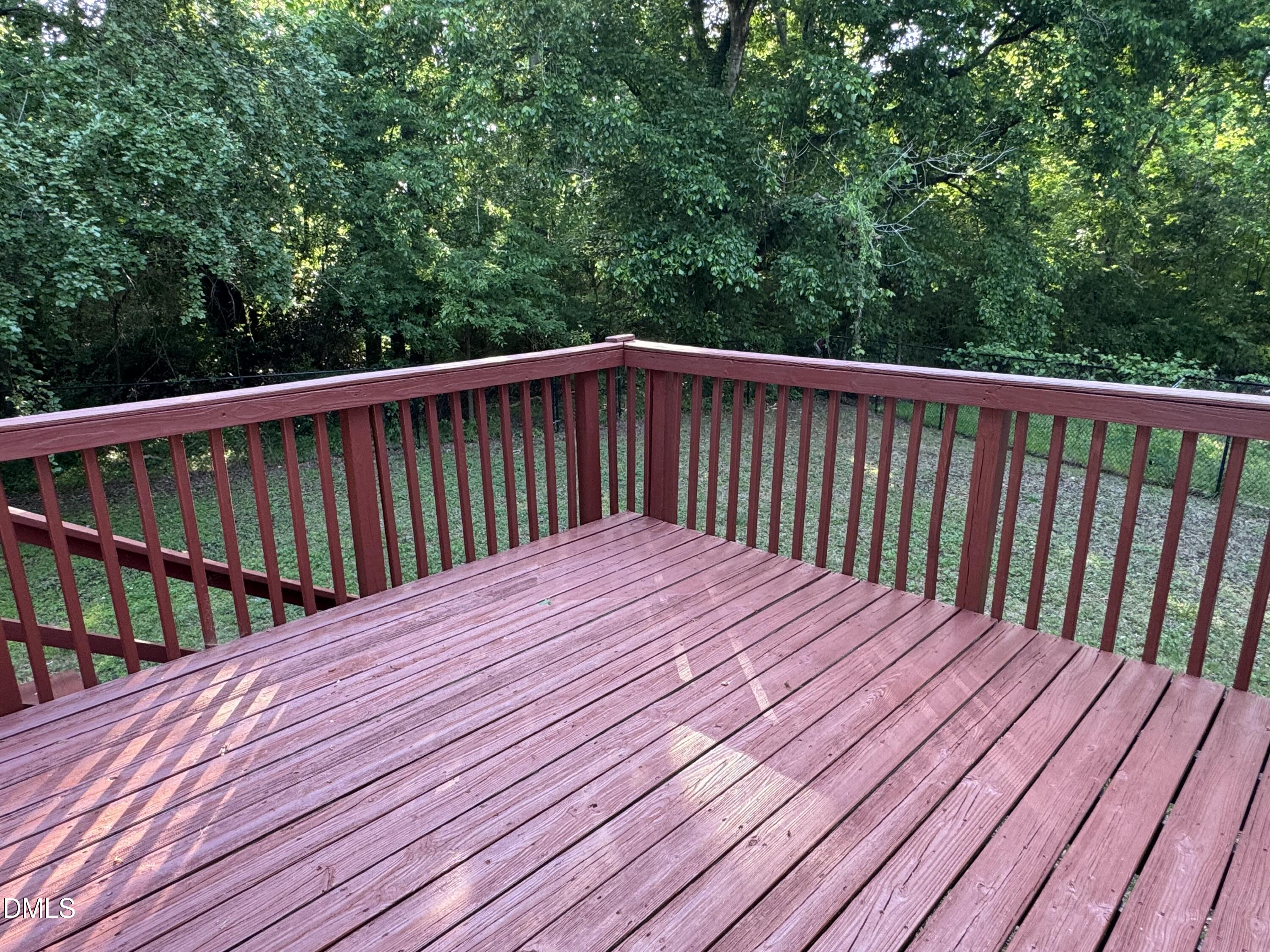 4200 Bertram Drive Raleigh, NC 27604 - Photo 13 of 16 a view of balcony with wooden floor