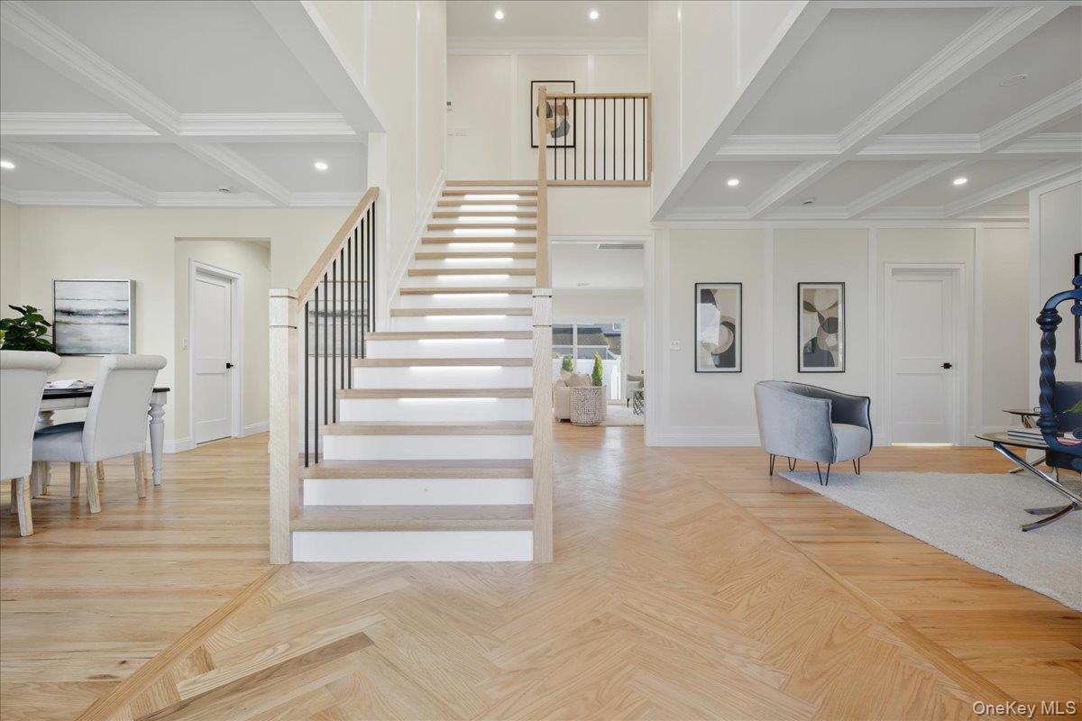 3 Bentley Road Plainview, NY 11803 - Photo 2 of 41 a view of a livingroom with furniture and stairs