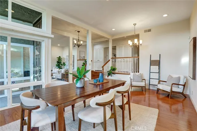 a outdoor space with furniture and wooden floor