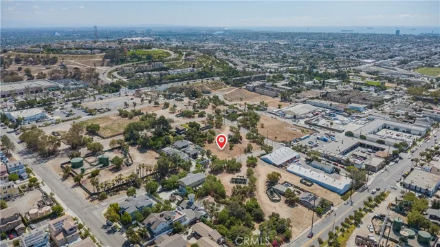 an aerial view of a city