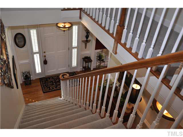 8904 Windjammer Drive Raleigh, NC 27615 - Photo 4 of 25 Airy two-story foyer opens to second level Amazingly, there are eight transoms on the first level bringing light into every area! How about that for terrific upgrades? Foyer