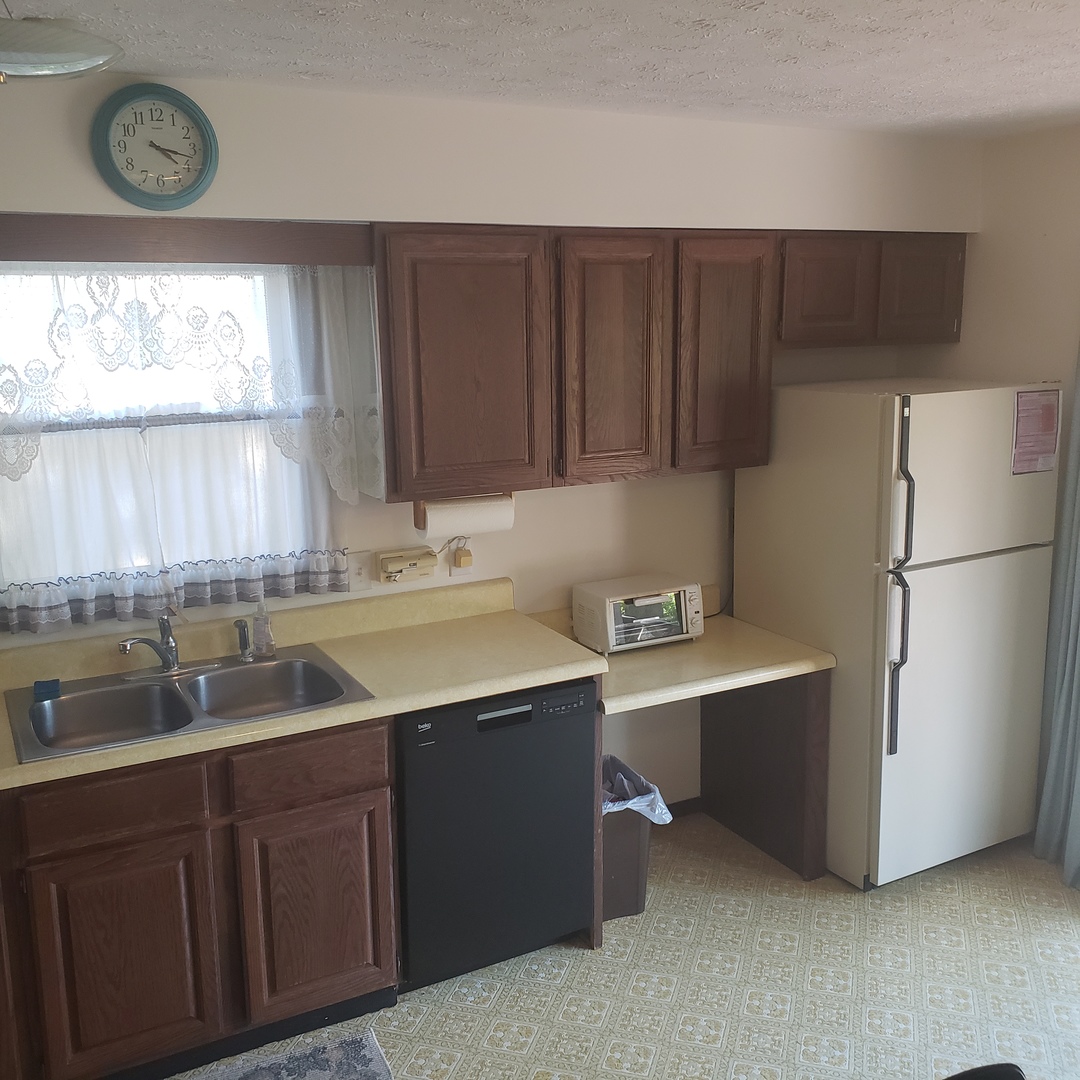 1017 Morgan Street Normal, IL 61761 - Photo 4 of 15 a kitchen with a sink and a refrigerator