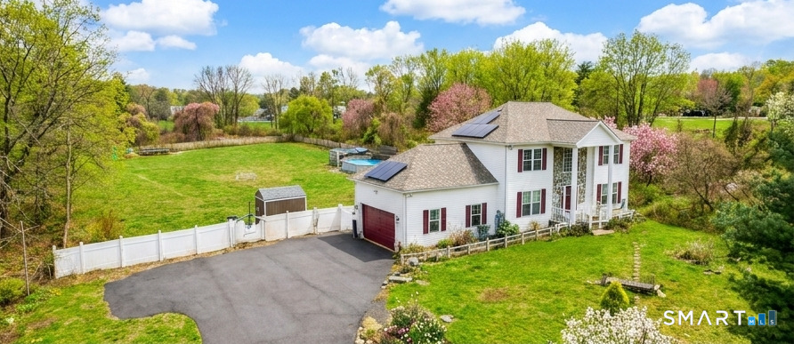 197 Preston Road Plymouth, CT 06786 - Photo 3 of 39 a aerial view of a house with a big yard and large trees